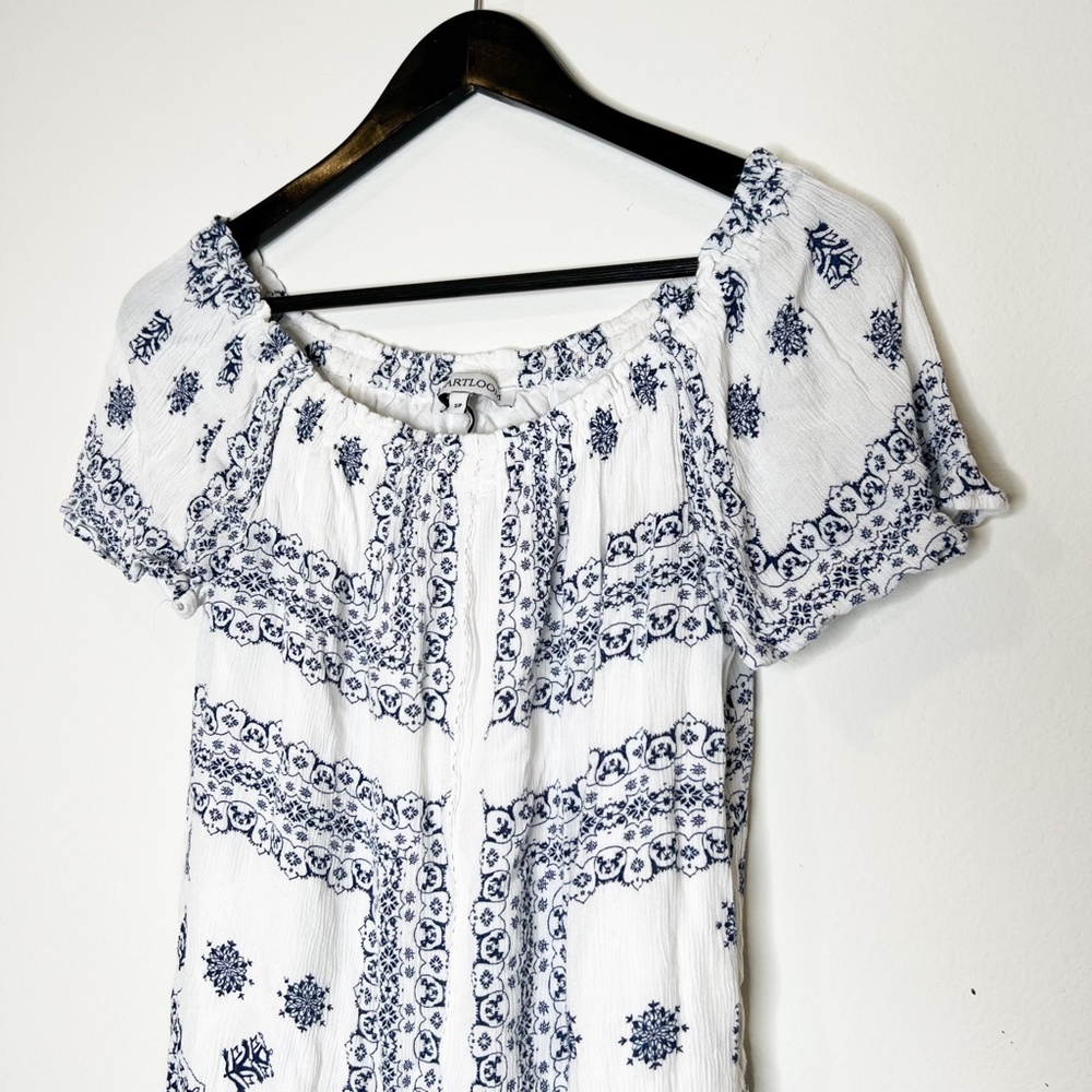 ❌ SOLD ❌ Heartloom Dress Ria Dress Mykonos Color White Blue Revolve Dress Size S - Picture 6 of 9